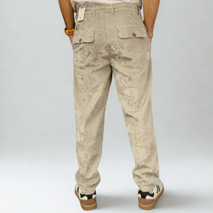 Pantalaccio Devoré Floreale in Velluto a Coste | Berna