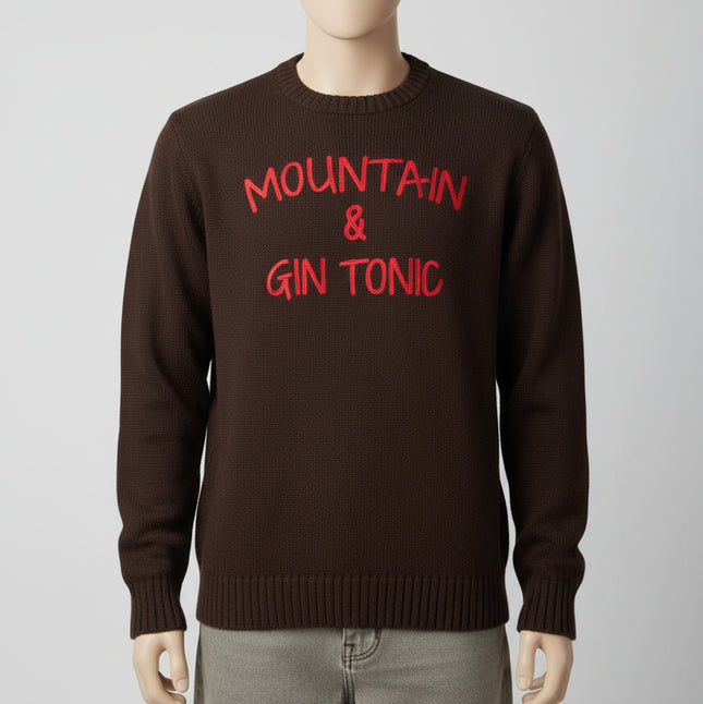 Maglione Uomo Marrone Mountain & Gin Tonic |