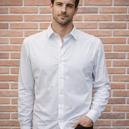 Camicia Uomo Grigio Chiaro - Stiro Facile