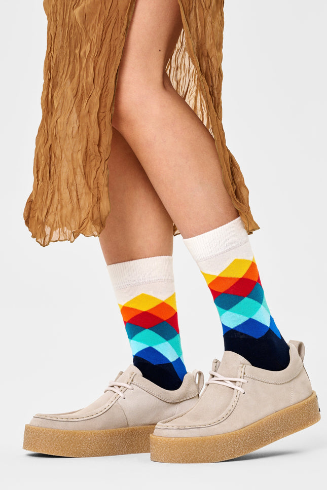 Faded Diamond - Calzini a rombi in cotone | Happy Socks