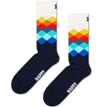 Faded Diamond - Calzini a rombi in cotone | Happy Socks