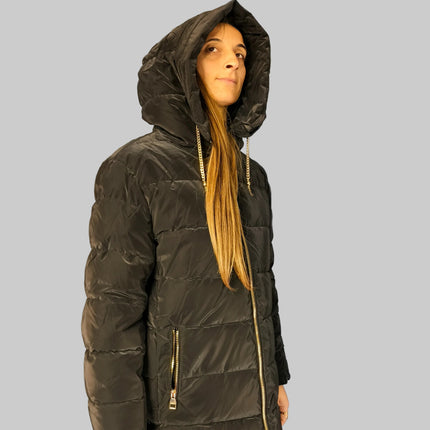 Piumino  con Cappuccio e Coulisse a Catena - Gaudì