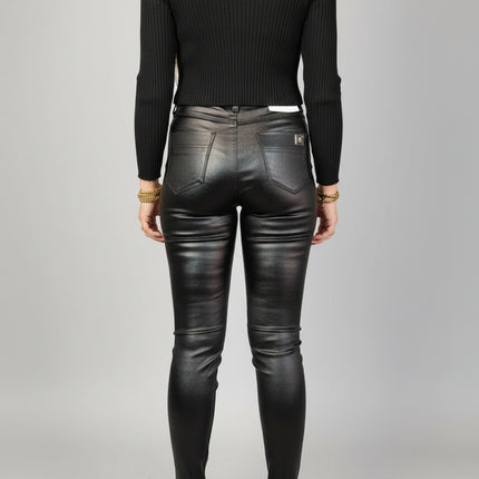 Pantaloni skinny effetto pelle neri da donna | Gaudì