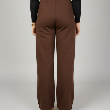 Pantalone Palazzo a Vita Alta in Cotone | Hinnominate