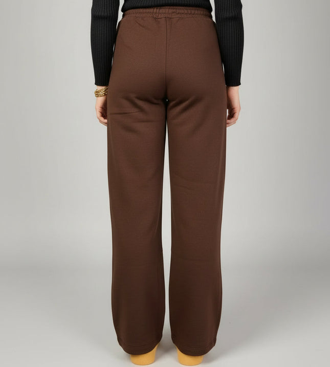 Pantalone Palazzo a Vita Alta in Cotone | Hinnominate