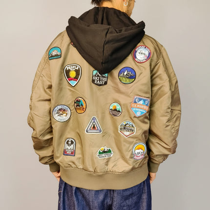 Bomber foderato con patch - Berna