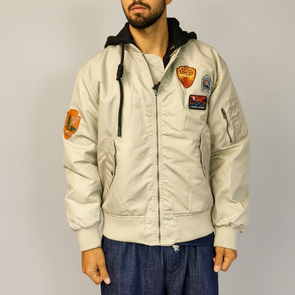 Bomber foderato con patch - Berna