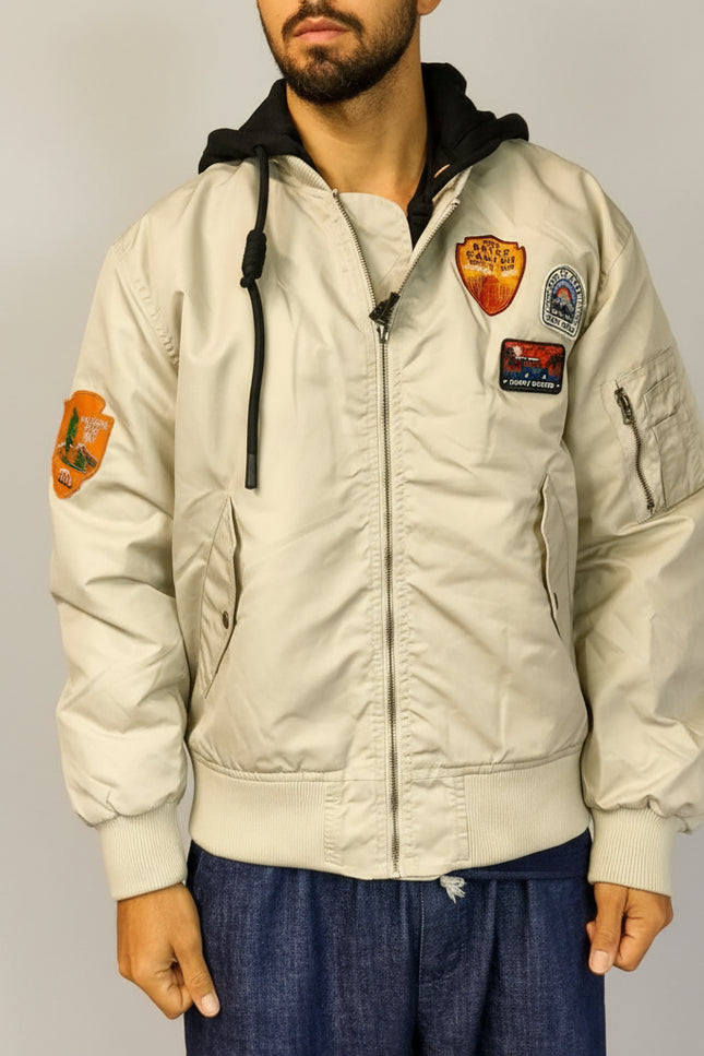 Bomber foderato con patch - Berna