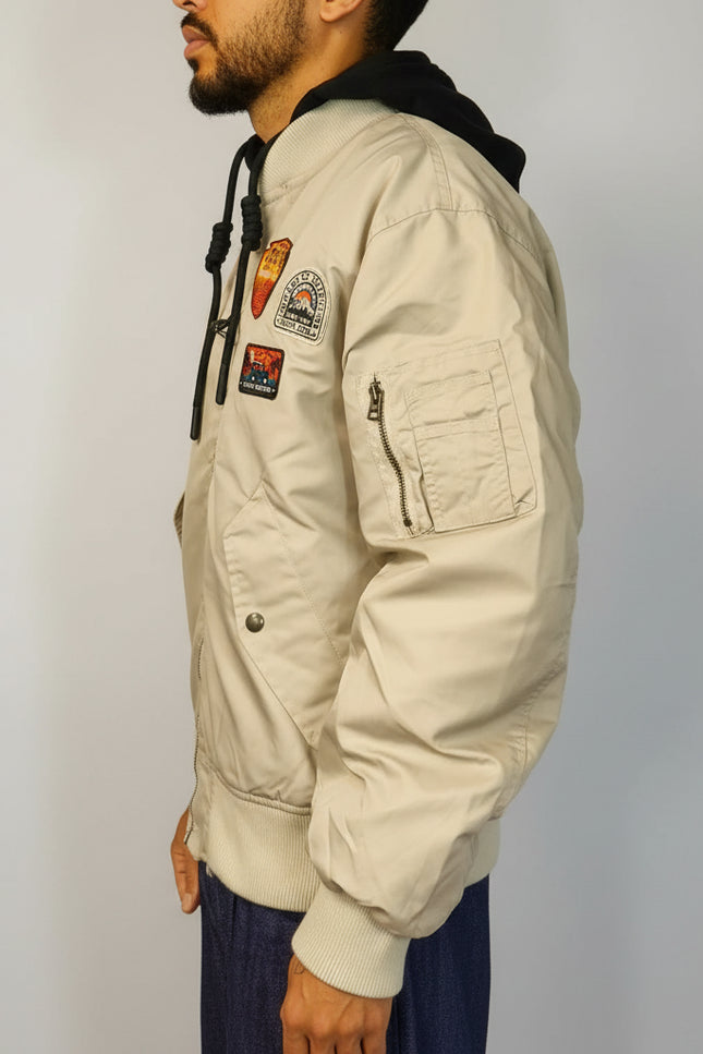 Bomber foderato con patch - Berna