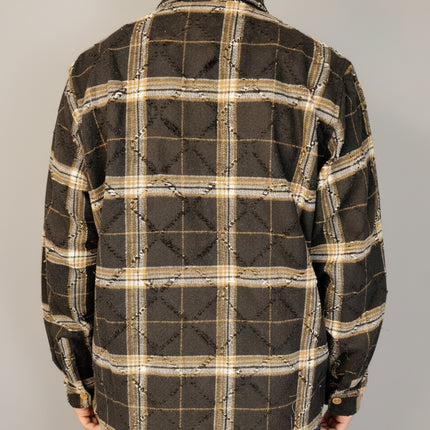 Camicia Overshirt Check Nera - Berna