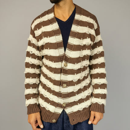 Cardigan a Righe Over Fit - Berna