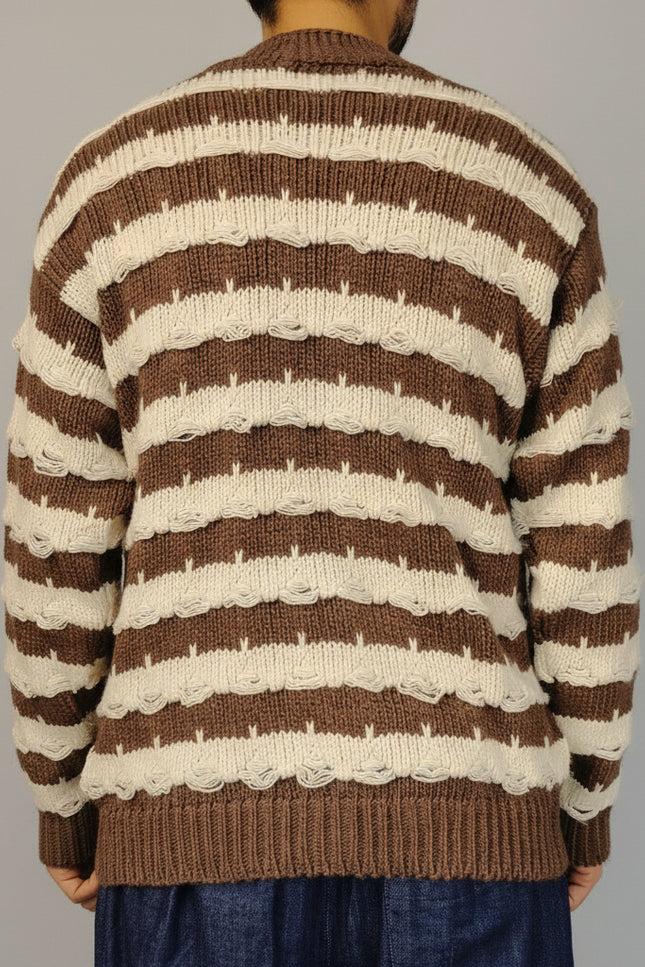 Cardigan a Righe Over Fit - Berna