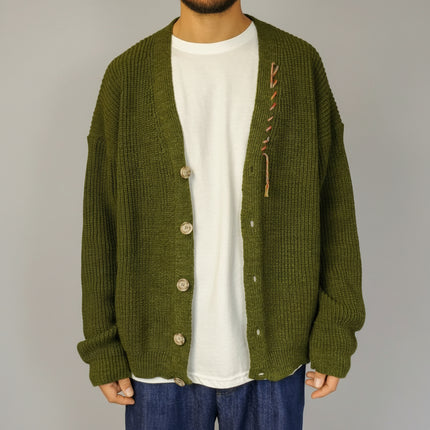 Cardigan Maxi Jacquard Over - Berna