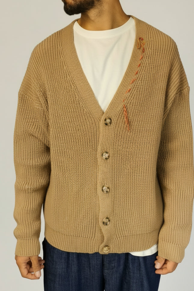 Cardigan Maxi Jacquard Over - Berna