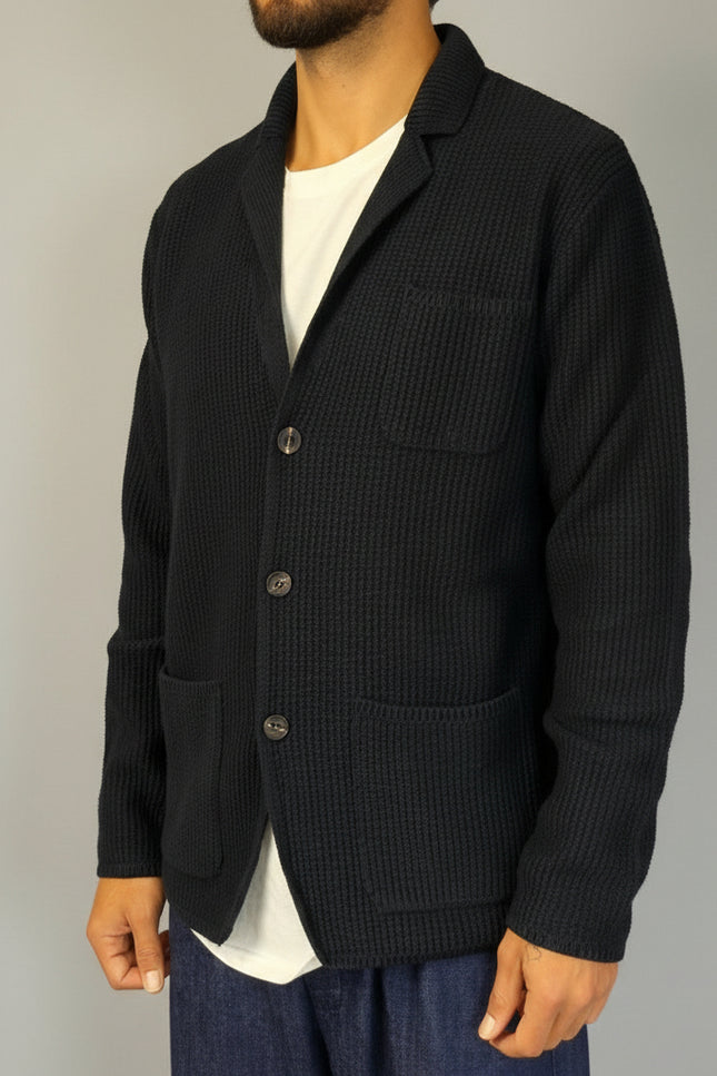 Cardigan in Misto Lana con Scollo a V - Berna