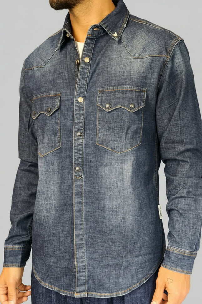 Camicia Western in Jeans - Berna