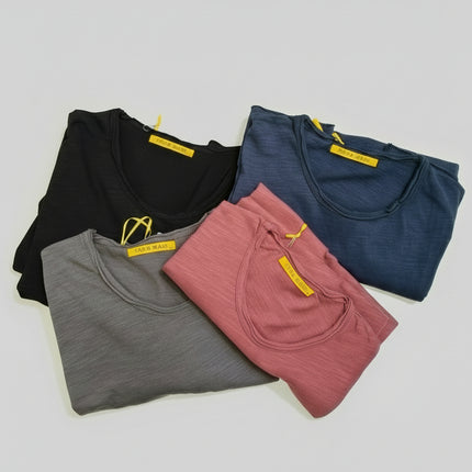 T-shirt Uomo in Cotone Lavato