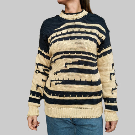 Maglione a Righe Oversize | Berna