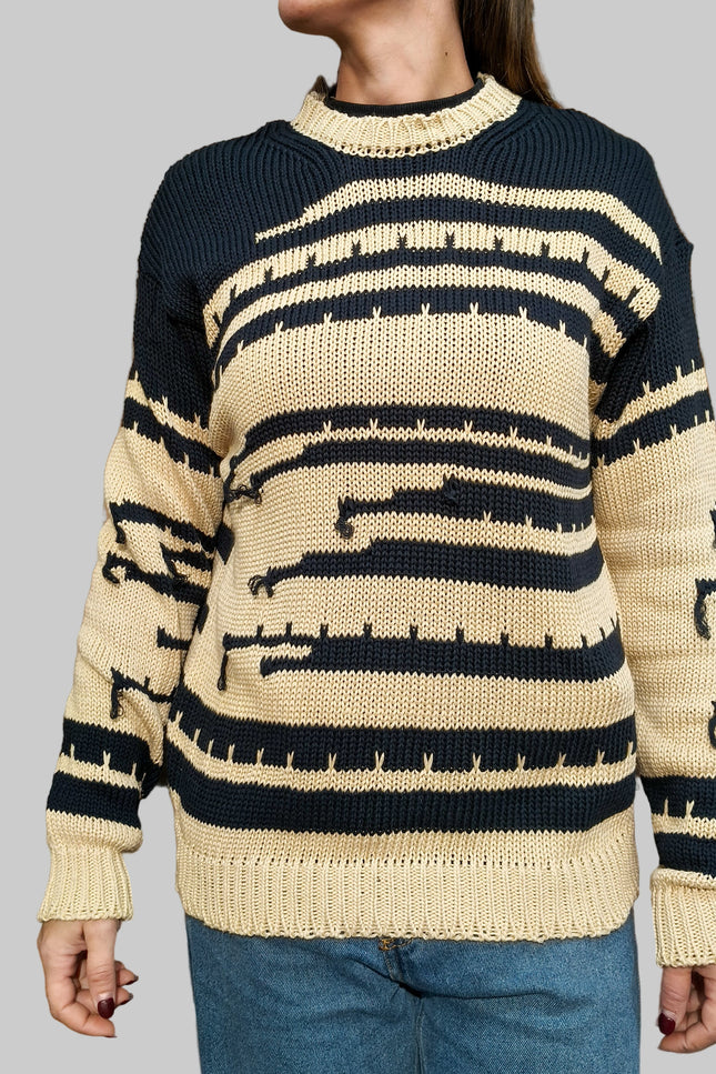 Maglione a Righe Oversize | Berna