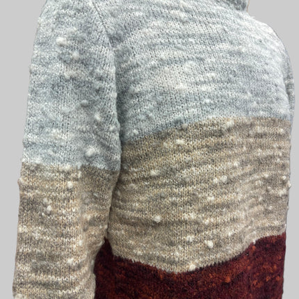 Maglione Uomo Tricolore in Maglia Rasata | Invernale e Morbido