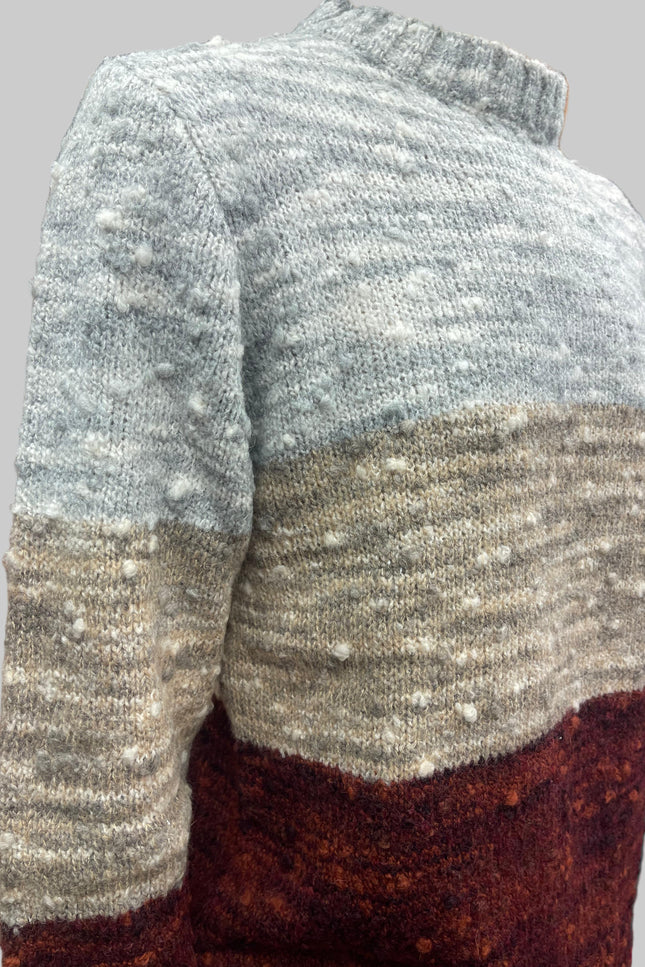 Maglione Uomo Tricolore in Maglia Rasata | Invernale e Morbido