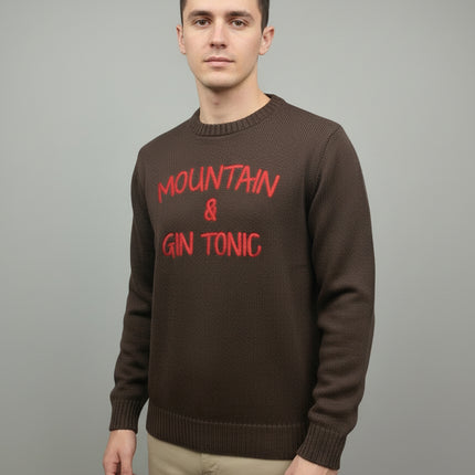 Maglione Uomo Marrone Mountain & Gin Tonic |