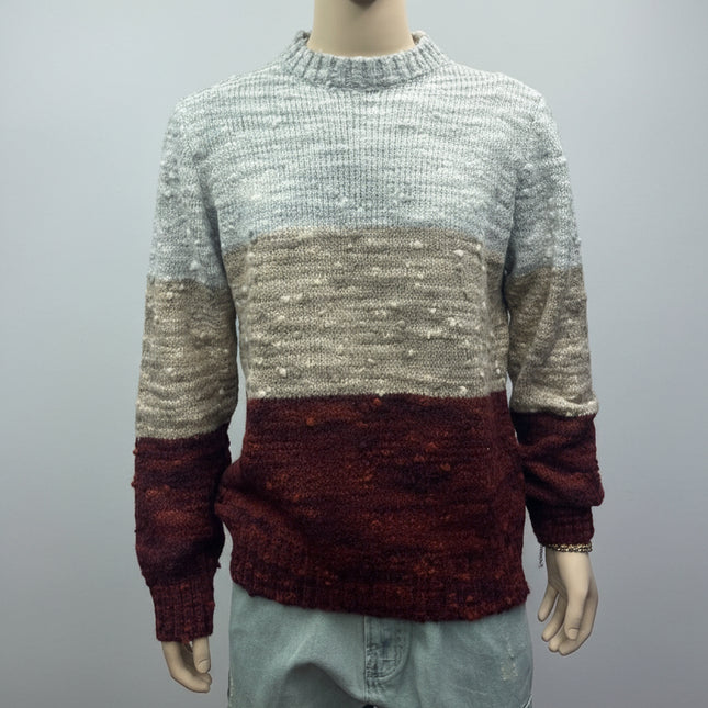 Maglione Uomo Tricolore in Maglia Rasata | Invernale e Morbido