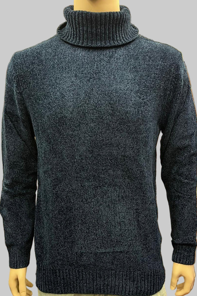 Maglione Uomo Collo Alto in Maglia