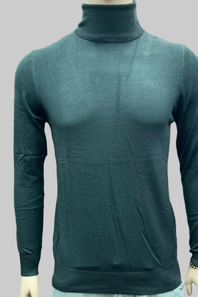 Dolcevita Uomo Basic a Collo Alto in Maglia