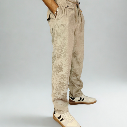 Pantalaccio Devoré Floreale in Velluto a Coste | Berna