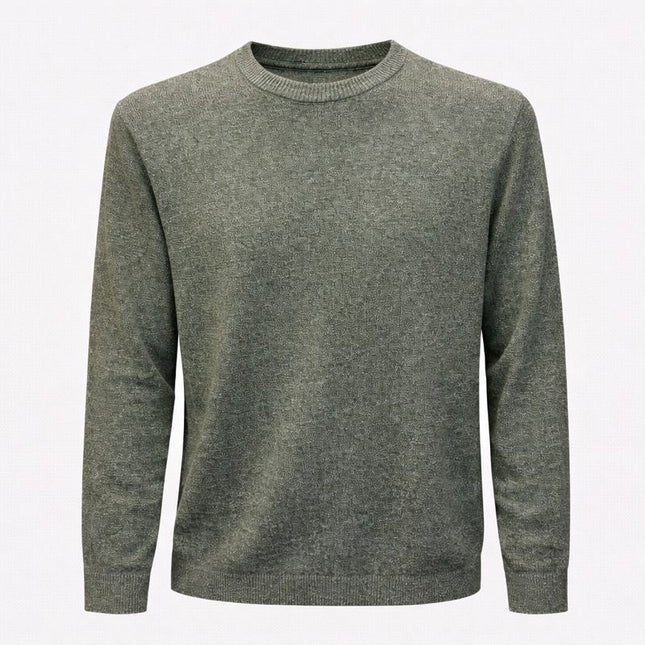 Maglione uomo girocollo – Grigio e Verde Militare