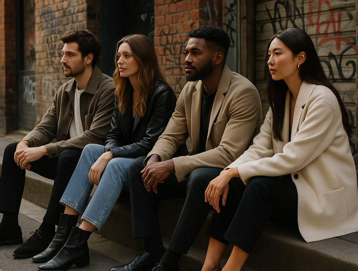 no, non frontale. seduti e un po di lato